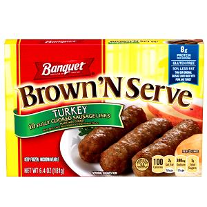 3 links (68 g) Turkey Sausage Skinless Links