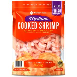 3 oz (85 g) Jumbo Cooked Shrimp Tail-off