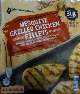 3 oz (85 g) Mesquite Grilled Chicken Fillets