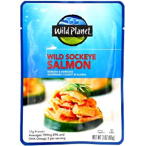 3 oz (85 g) Wild-Caught Sockeye Salmon