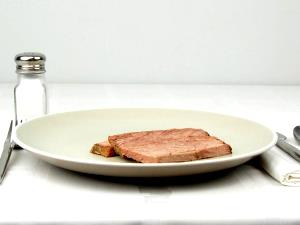 3 Oz Beef Top Round (Trimmed to 1/8" Fat, Select Grade, Cooked, Broiled)