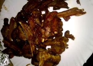 3 Oz Goat Meat (Cooked, Roasted)