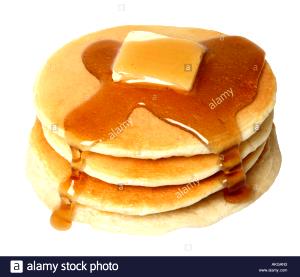 3 pancakes (187 g) Pancakes w/Syrup