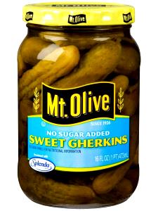 3 pickles (28 g) Sweet Gherkins (No Sugar Added)