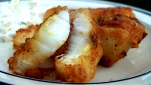 3 pieces (100 g) Battered Halibut