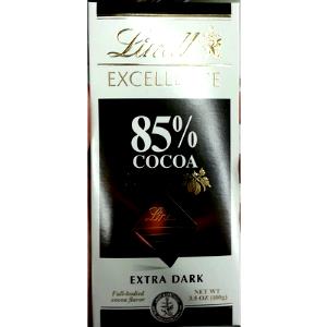 3 pieces (30 g) Excellence 85% Cocoa Dark Chocolate