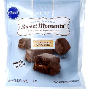 3 pieces (42 g) Sweet Moments Bite-Size Chocolate Caramel Brownies