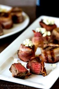 3 pieces (60 g) Bacon Wrapped Filet Mignon Bites