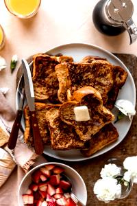 3 pieces Cinnamon Swirl Brioche French Toast