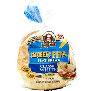 3 pitas (34 g) Pita Bread