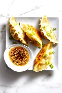 3 potstickers (85 g) Green Curry Shrimp Potstickers