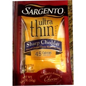 3 slices (32 g) Medium Cheddar Cheese Thin Cut Slices