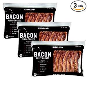 3 slices Hardwood Smoked Fully Cooked Bacon