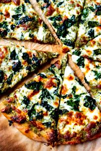 3 slices Pizza Al Pesto