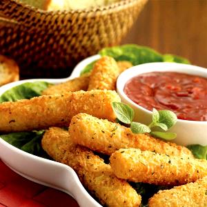 3 sticks Breaded Mozzarella Sticks