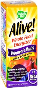 3 tablets Alive! Whole Food Energizer Women