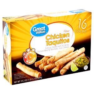 3 taquitos (102 g) Chicken Taquitos