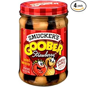 3 tbsp (53 g) Goober Strawberry Peanut Butter & Strawberry Jelly Stripes