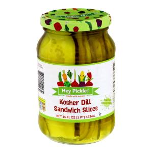 34 Grams Pickle, Kosher Dill, Sandwich Slices