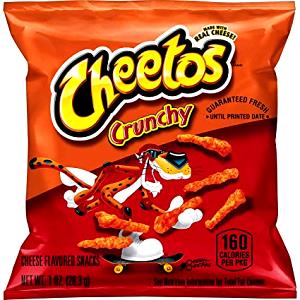 34 pieces (1 oz) Baked! Cheetos Crunchy Cheese Flavored Snacks