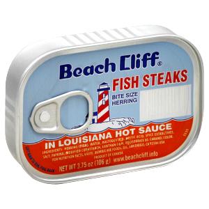 3.75 oz (106 g) Fish Steaks in Louisiana Hot Sauce