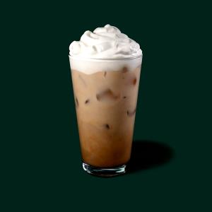 391 Grams ICED MOCHA - Small - Skim Milk - White Chocolate - With Non-Fat Whip