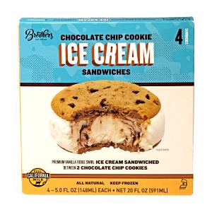 4 1/2 Fl Oz Ice Cream Sandwich, Chocolate Chip Cookie