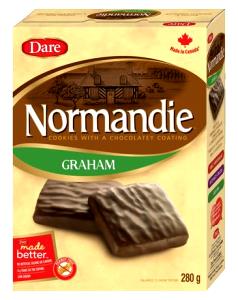 4 cookies (37 g) Normandie Chocolate Covered Graham Cookies