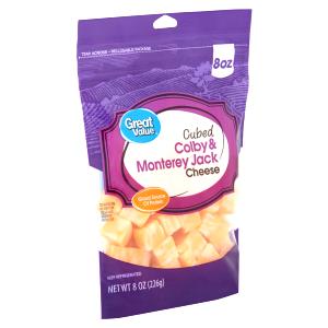 4 cubes (30 g) Colby & Monterey Jack Cubed Cheese