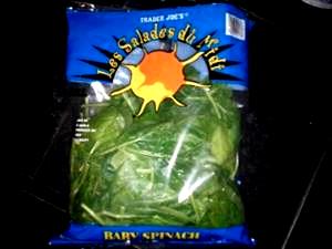 4 cups (85 g) Les Salades Du Midi Baby Spinach