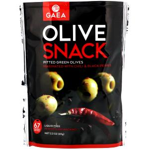 4 olives (15 g) Pitted Green Olives Marinated with Chili & Black Pepper