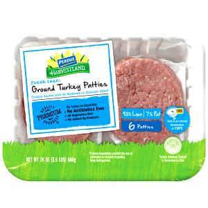 4 oz (112 g) Fresh Lean Ground Turkey Patties