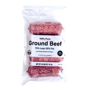 4 oz (112 g) Ground Beef 75/25