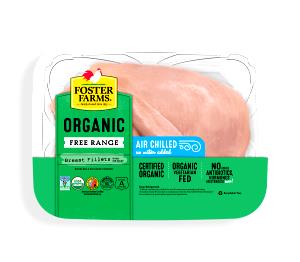 4 oz (112 g) Organic All Natural Boneless Skinless Chicken Breasts