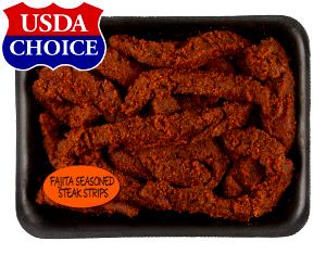 4 oz (112 g) Seasoned Sirloin Strips For Fajitas