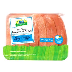 4 oz (112 g) Thin Sliced Turkey Breast Cutlets