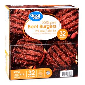 4 oz (113 g) 100% Ground Beef Patties