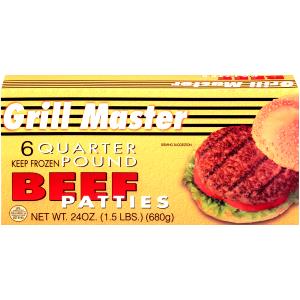 4 oz patty (112 g) Quarter Pound Beef Patties