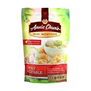 4 pieces (36 g) Spicy Vegetable Mini Wontons