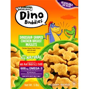 4 pieces (76 g) Dino Buddies Chicken Breast Nuggets