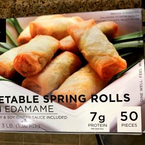 4 rolls (113 g) Vegetable Spring Rolls with Edamame