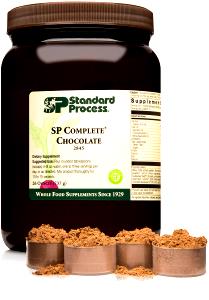 4 rounded scoops SP Complete Chocolate