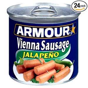 4 sausages (60 g) Vienna Sausage Jalapeno