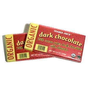 4 sections (33 g) 73% Cacao Super Dark Chocolate with Almonds