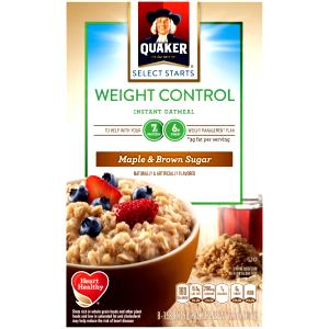 45 Grams Oatmeal, Instant Weight Control Maple & Brown Sugar