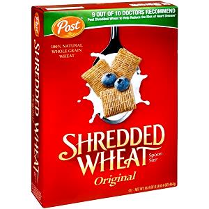 49 Grams Shredded Wheat, Original Spoon Size With Milk