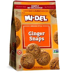 5 Cookies Gingersnap Cookie, Reduced Fat