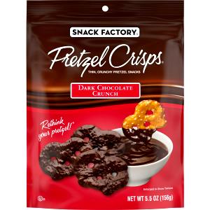 5 crackers (28 g) Pretzel Crisps - Dark Chocolate Crunch