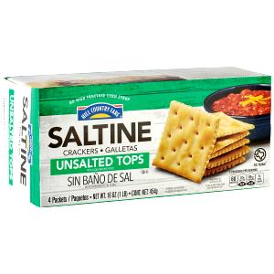 5 Crackers Saltine Cracker, No Salt Tops