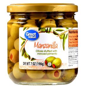 5 olives (15 g) Manzanilla Olives Stuffed with Minced Pimiento